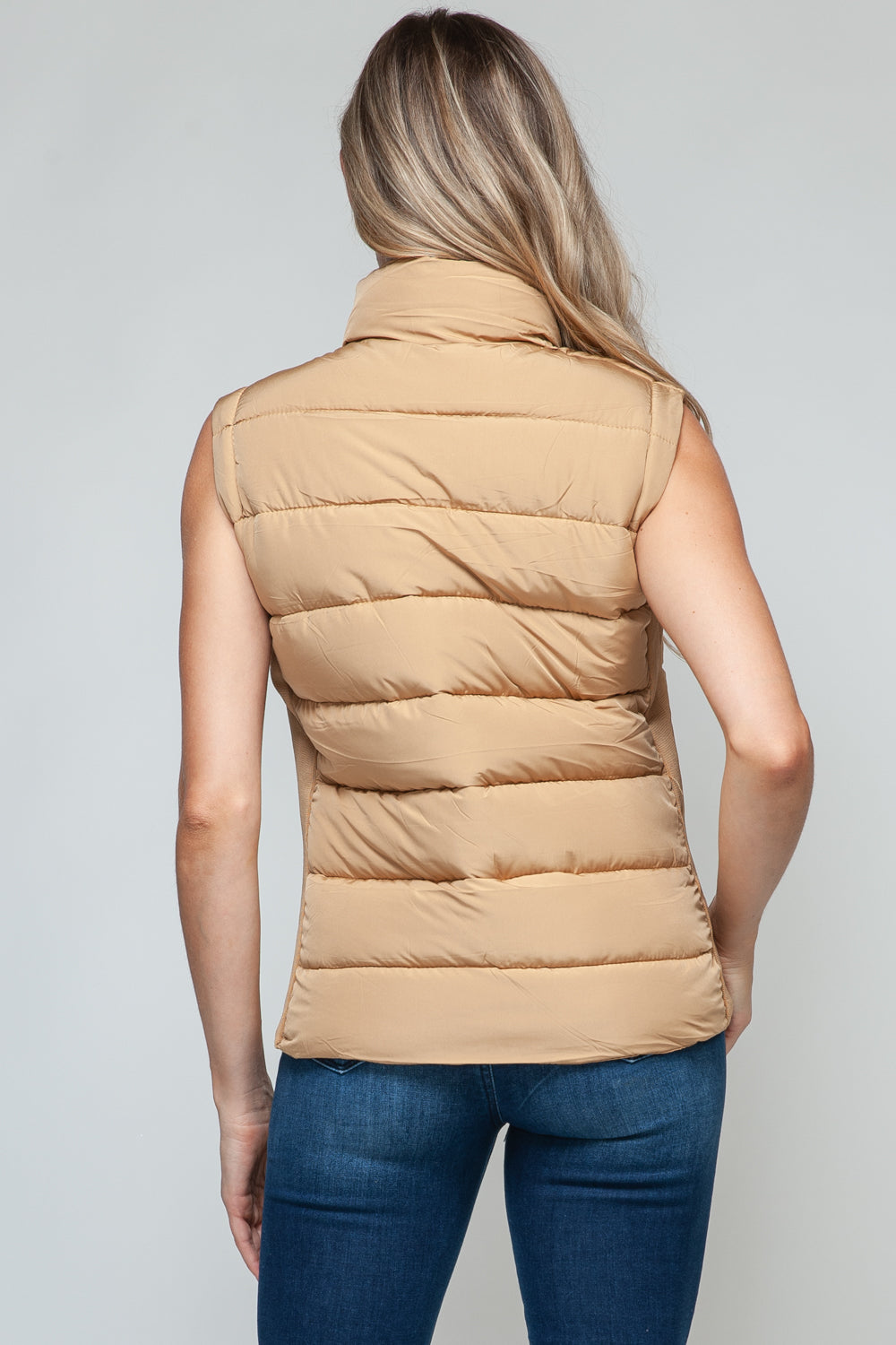 Kara Turtleneck Puffer Vest with Pockets