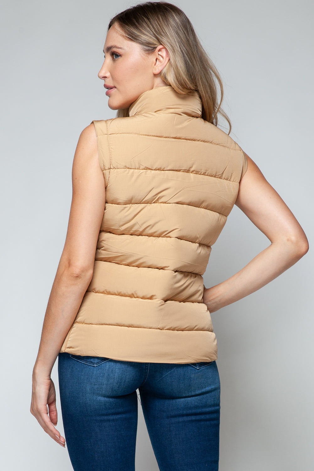 Kara Turtleneck Puffer Vest with Pockets