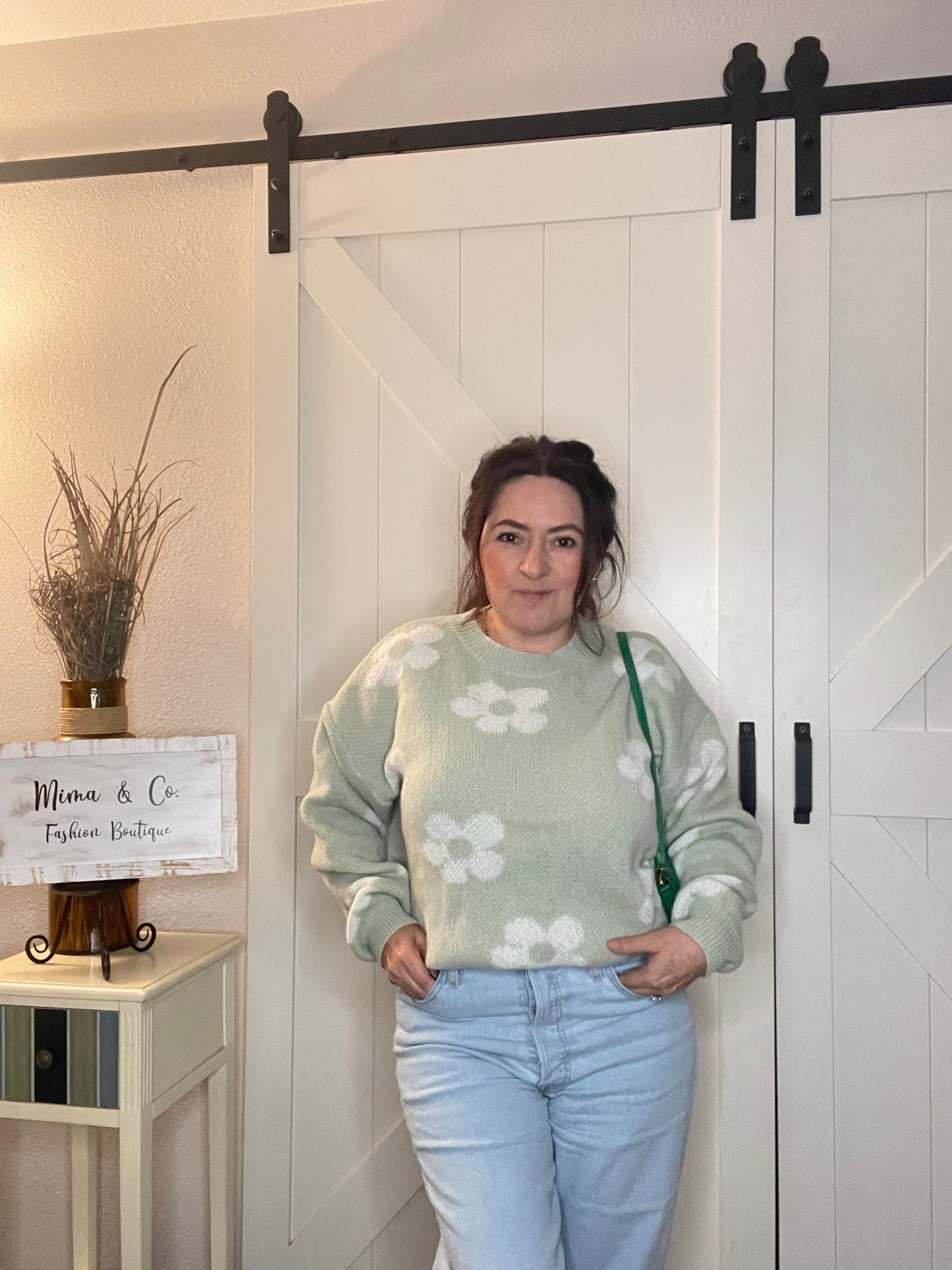 Daisy Print Sweater